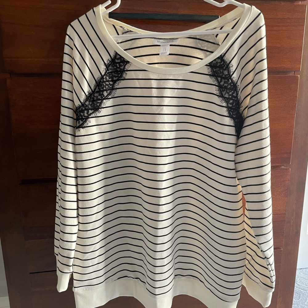 Maternity Sweatshirt. Show off your bump this fall season in style and comfort.